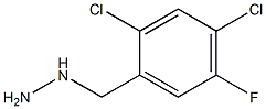 1-(2,4-dichloro-5-fluorobenzyl)hydrazine,,结构式