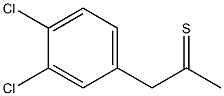 1-(3,4-dichlorophenyl)propane-2-thione,,结构式