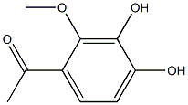 1-(3,4-dihydroxy-2-methoxyphenyl)ethanone 结构式