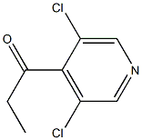 1-(3,5-dichloropyridin-4-yl)propan-1-one,,结构式