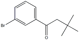1-(3-bromophenyl)-3,3-dimethylbutan-1-one 化学構造式