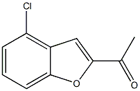 1-(4-chlorobenzofuran-2-yl)ethanone,,结构式