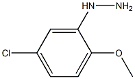 1-(5-chloro-2-methoxyphenyl)hydrazine 化学構造式