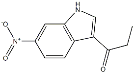 1-(6-nitro-1H-indol-3-yl)propan-1-one,,结构式