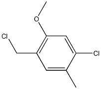 1-chloro-4-(chloromethyl)-5-methoxy-2-methylbenzene Structure