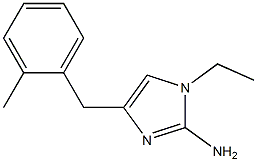 1-ethyl-4-(2-methylbenzyl)-1H-imidazol-2-amine Struktur