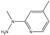 1-methyl-1-(4-methylpyridin-2-yl)hydrazine,,结构式