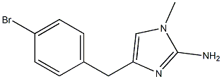 1-methyl-4-(4-bromobenzyl)-1H-imidazol-2-amine 结构式