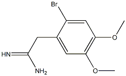 2-(2-bromo-4,5-dimethoxyphenyl)acetamidine 结构式