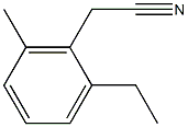 2-(2-ethyl-6-methylphenyl)acetonitrile Structure