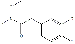 2-(3,4-dichlorophenyl)-N-methoxy-N-methylacetamide Struktur