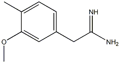 2-(3-methoxy-4-methylphenyl)acetamidine 化学構造式