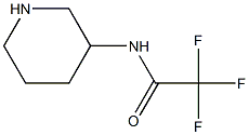 2,2,2-trifluoro-N-(piperidin-3-yl)acetamide 化学構造式