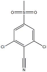 2,6-dichloro-4-(methylsulfonyl)benzonitrile,,结构式
