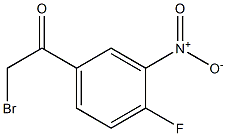 2-bromo-1-(4-fluoro-3-nitrophenyl)ethanone,,结构式