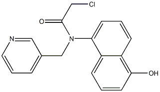 2-chloro-N-(1-hydroxynaphthalen-5-yl)-N-((pyridin-3-yl)methyl)acetamide Struktur