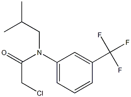 2-chloro-N-(3(trifluoromethyl)phenyl)-N-isobutylacetamide Structure