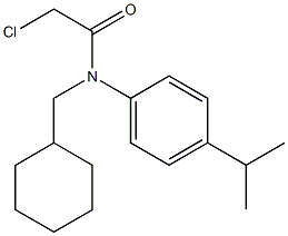 2-chloro-N-(cyclohexylmethyl)-N-(4-isopropylphenyl)acetamide Struktur