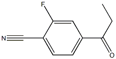 2-fluoro-4-propionylbenzonitrile Struktur