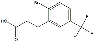 3-(2-bromo-5-(trifluoromethyl)phenyl)propanoic acid Struktur