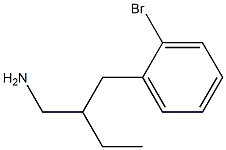 3-(2-Bromo-phenyl)-2-ethyl-propylamine,,结构式