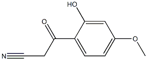 3-(2-hydroxy-4-methoxyphenyl)-3-oxopropanenitrile Structure