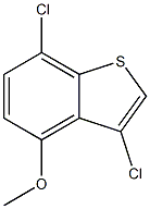 3,7-dichloro-4-methoxybenzo[b]thiophene 化学構造式