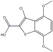 3-chloro-4,7-dimethoxybenzo[b]thiophene-2-carboxylic acid Structure