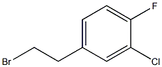 4-(2-bromoethyl)-2-chloro-1-fluorobenzene 化学構造式