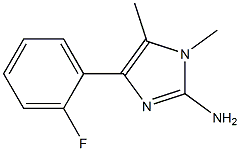 4-(2-fluorophenyl)-1,5-dimethyl-1H-imidazol-2-amine Struktur