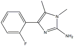 4-(2-fluorophenyl)-1,5-dimethyl-1H-imidazol-2-amine,,结构式