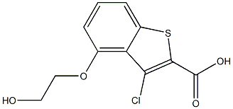 4-(2-hydroxyethoxy)-3-chlorobenzo[b]thiophene-2-carboxylic acid