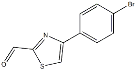 4-(4-BROMO-PHENYL)-THIAZOLE-2-CARBALDEHYDE Struktur