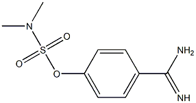 4-amidinophenyl dimethylsulfamate,,结构式