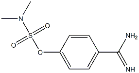 4-amidinophenyl dimethylsulfamate Struktur