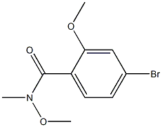 4-bromo-N,2-dimethoxy-N-methylbenzamide Struktur