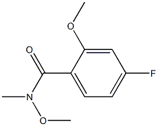4-fluoro-N,2-dimethoxy-N-methylbenzamide Structure