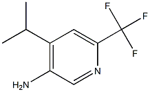 4-Isopropyl-6-trifluoromethyl-pyridin-3-ylamine,,结构式