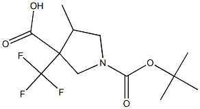 4-Methyl-3-trifluoromethyl-pyrrolidine-1,3-dicarboxylic acid 1-tert-butyl ester