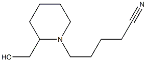 5-(2-(hydroxymethyl)piperidin-1-yl)pentanenitrile Structure