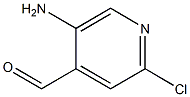 5-Amino-2-chloro-pyridine-4-carbaldehyde,,结构式