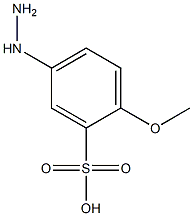 5-hydrazinyl-2-methoxybenzenesulfonic acid,,结构式