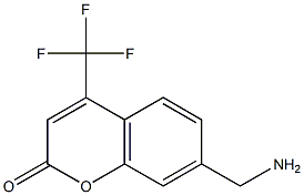 7-(aminomethyl)-4-(trifluoromethyl)-2H-chromen-2-one 化学構造式