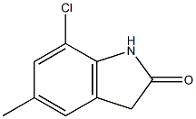 7-chloro-5-methylindolin-2-one,,结构式