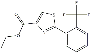 ethyl 2-(2-(trifluoromethyl)phenyl)thiazole-4-carboxylate Structure