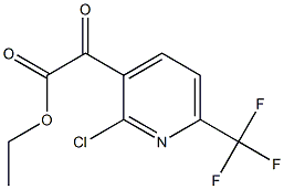 ethyl 2-(2-chloro-6-(trifluoromethyl)pyridin-3-yl)-2-oxoacetate Structure