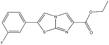 ethyl 2-(3-fluorophenyl)imidazo[2,1-b]thiazole-6-carboxylate Structure