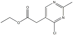 ethyl 2-(4-chloro-2-methylpyrimidin-5-yl)acetate Struktur