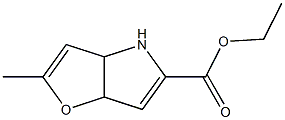 ethyl 2-methyl-4,6a-dihydro-3aH-furo[3,2-b]pyrrole-5-carboxylate Struktur