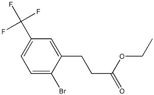 ethyl 3-(2-bromo-5-(trifluoromethyl)phenyl)propanoate Struktur